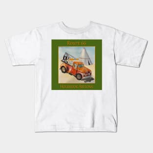 Holbrook Arizona Route 66 Tee Pee and Wrecker Kids T-Shirt